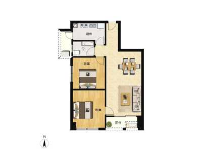 2室2厅1卫 住宅 售罄