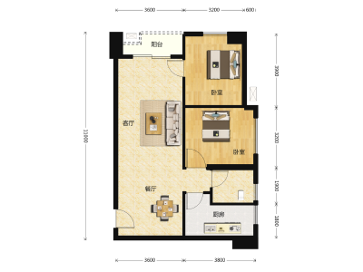 2室2厅1卫 住宅 售罄