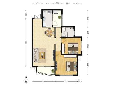 2室2厅1卫 住宅 售罄