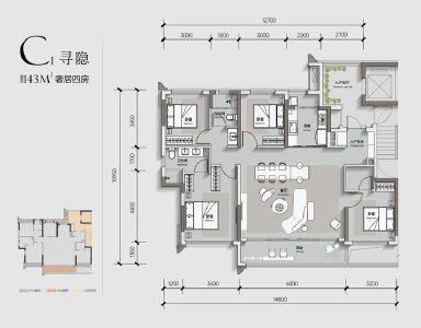 4室1厅2卫 住宅 在售