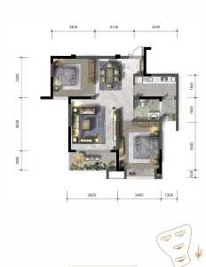 2室2厅1卫 住宅 在售