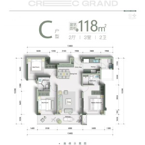 3室2厅2卫 住宅 在售
