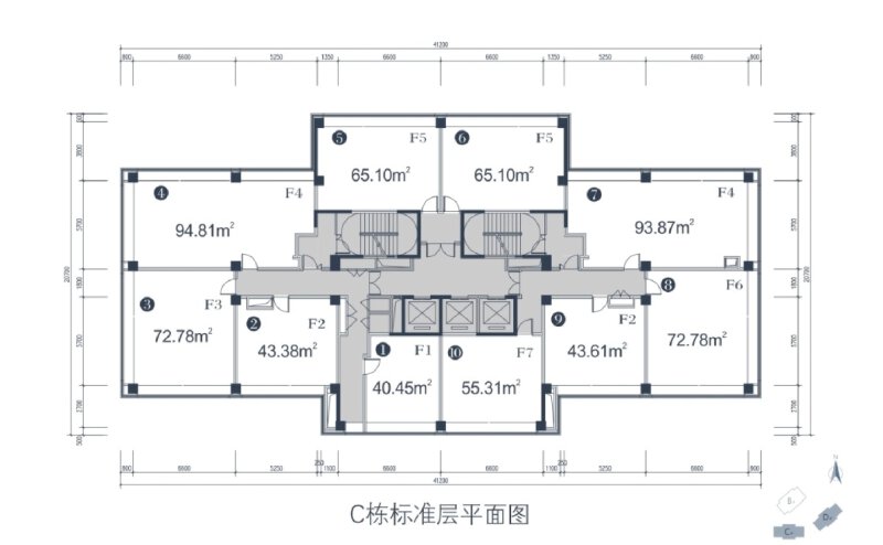 1室1厅1卫 商业类 售罄户型图