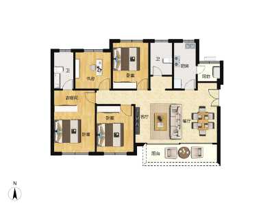 4室2厅2卫 住宅 售罄