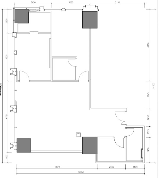 3室2厅3卫 商业类 在售户型图
