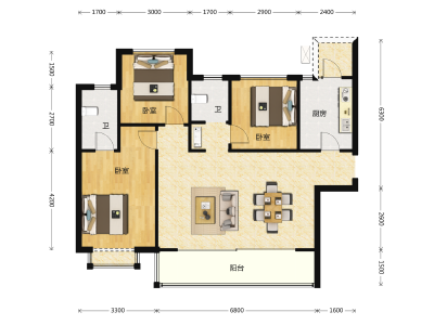 3室2厅2卫 住宅 售罄