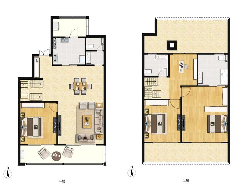 4室2厅3卫 别墅 售罄户型图