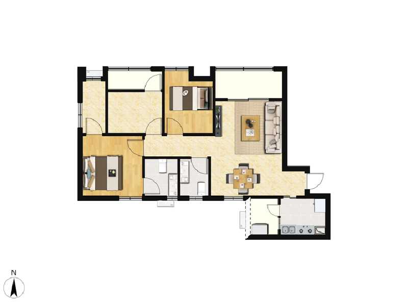 3室2厅2卫 住宅 在售户型图