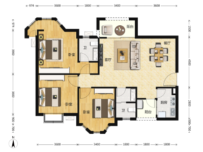 3室2厅2卫 住宅 售罄