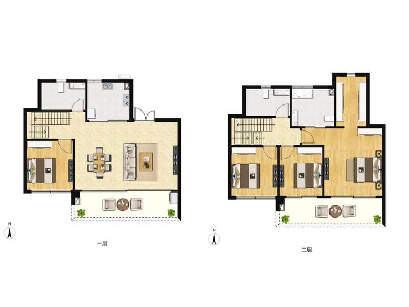 4室2厅3卫 别墅 售罄户型图
