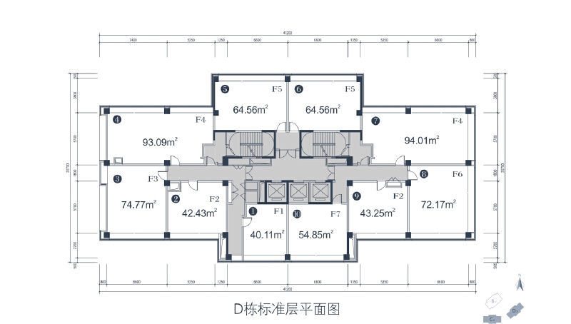 1室1厅0卫 商业类 售罄户型图