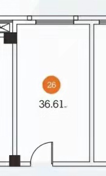1室1厅0卫 商业类 售罄户型图