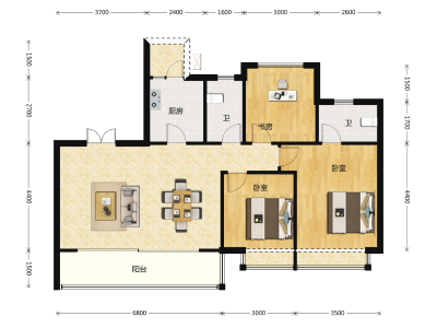 3室2厅2卫 住宅 售罄