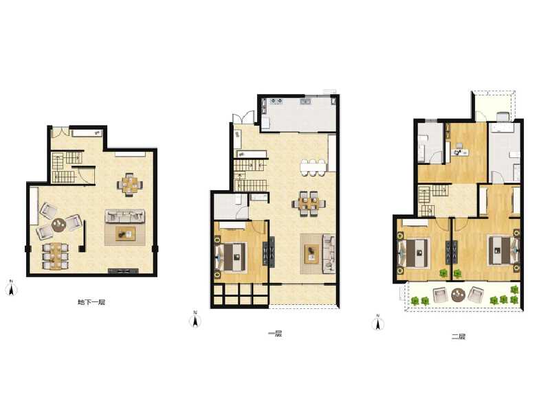 4室2厅3卫 别墅 售罄户型图