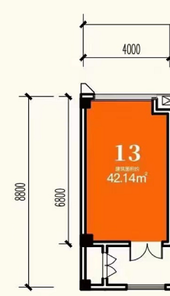 1室0厅0卫 商业类 售罄户型图