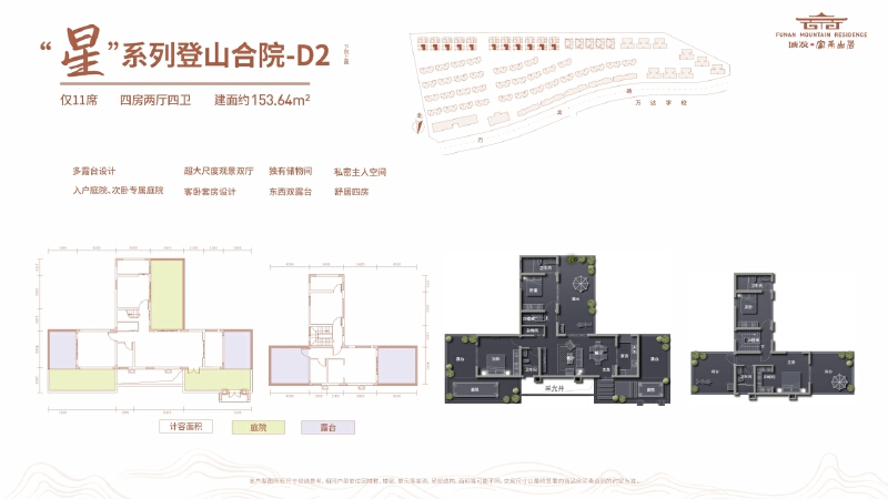4室2厅4卫 住宅 在售户型图