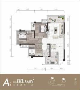 3室2厅1卫 住宅 在售