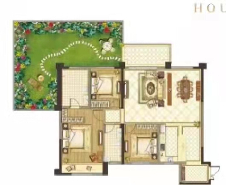 3室2厅2卫 住宅 售罄户型图