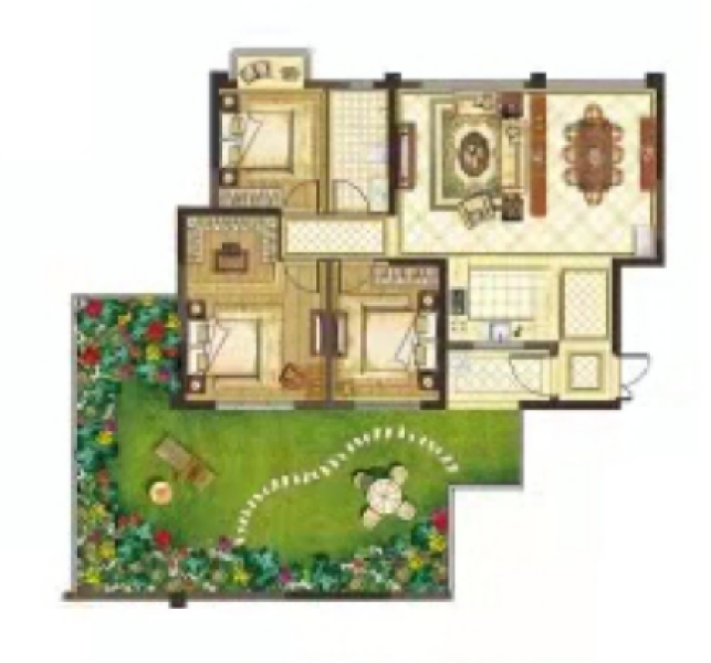 3室2厅1卫 住宅 售罄户型图