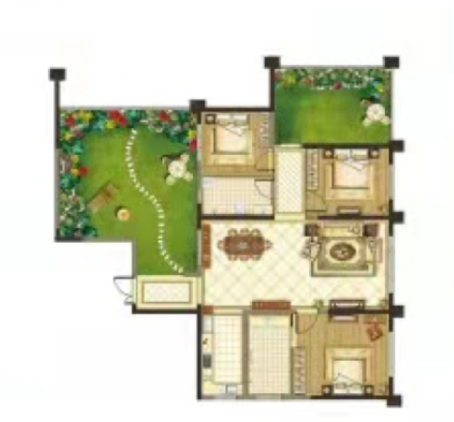 3室2厅1卫 住宅 售罄户型图