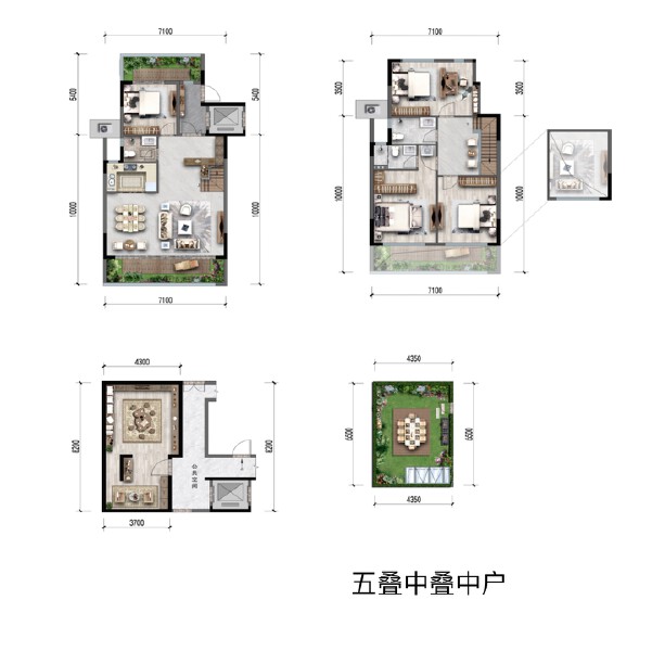4室3厅3卫 住宅 在售户型图