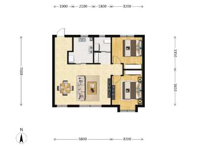 2室2厅1卫 住宅 在售
