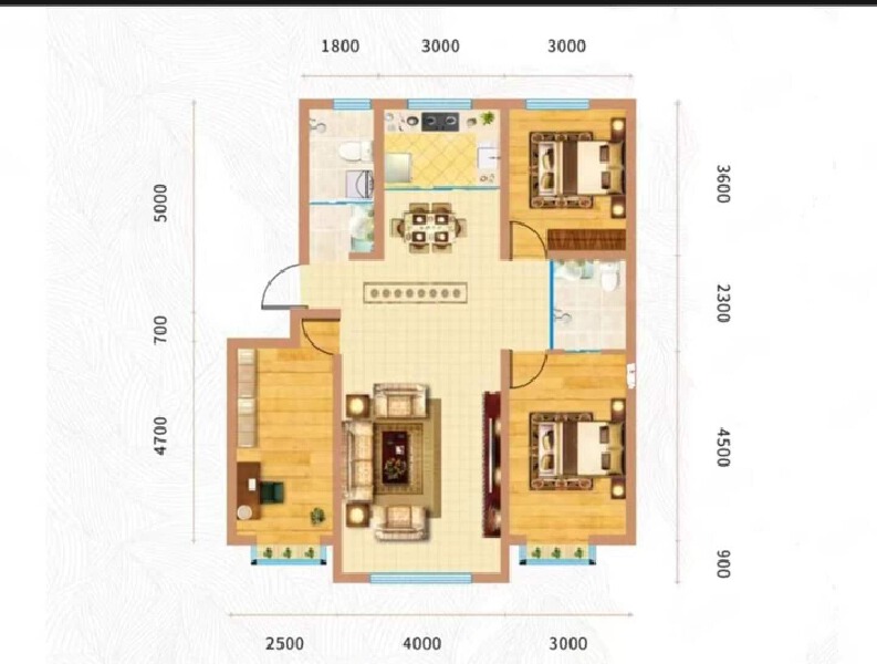3室2厅2卫 住宅 在售户型图