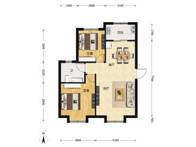 2室2厅1卫 住宅 在售
