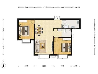 2室2厅1卫 住宅 售罄