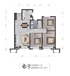 3室2厅1卫 住宅 售罄