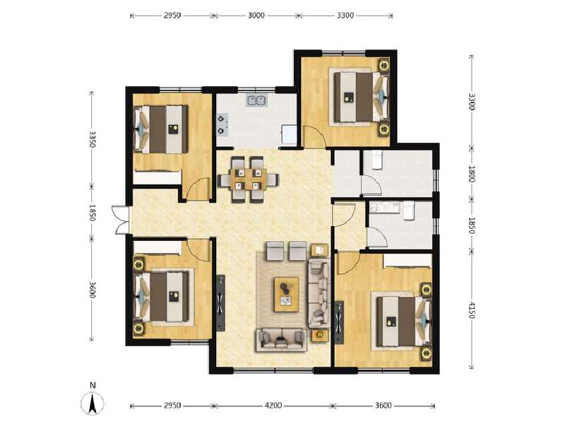 3室2厅2卫 住宅 在售户型图