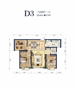 3室2厅1卫 住宅 在售