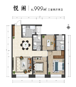 3室2厅2卫 住宅 售罄