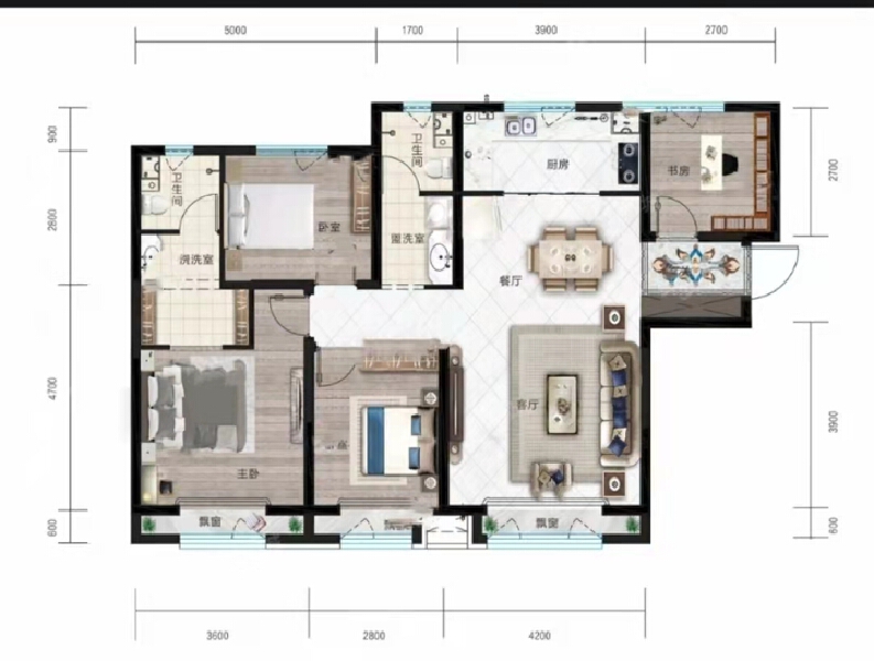 4室2厅2卫 住宅 在售户型图