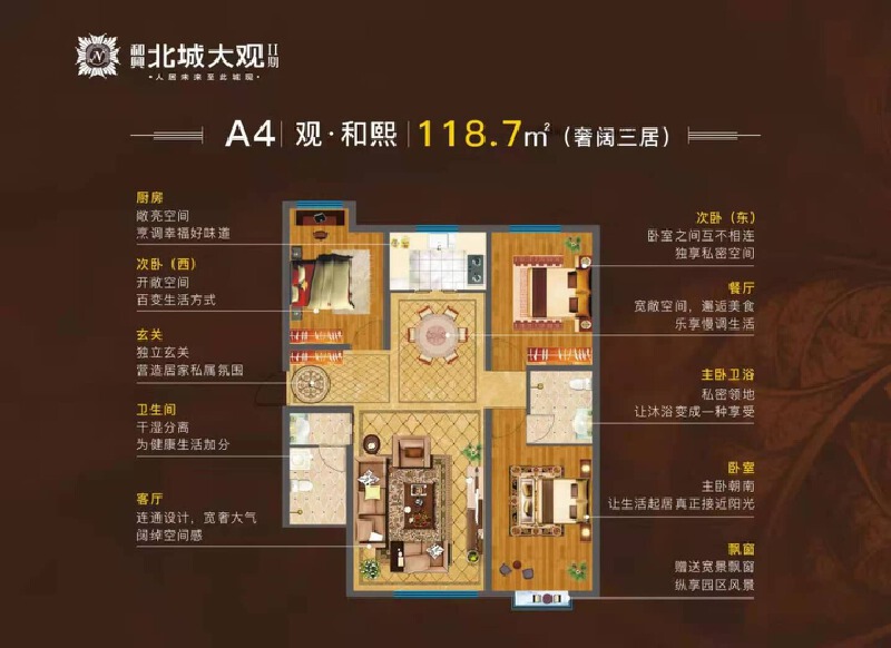 3室2厅2卫 住宅 售罄户型图